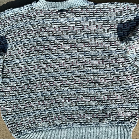 Reworked Upcycled Vintage 90’s Drop Shoulder Sweater Made in USA - Picture 3 of 7